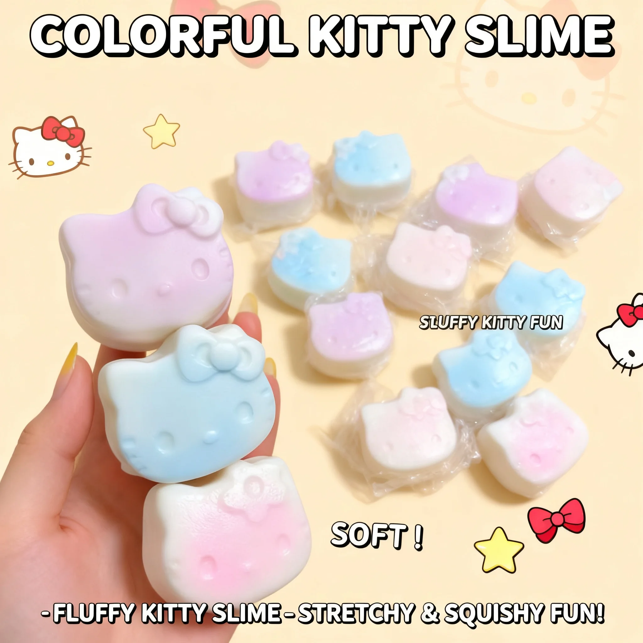 

PU Cartoon Cat Head Squeeze Toy Soft Slow Rising Wet Soft Adhesive Simulation Bread Model Gift Finger Suction