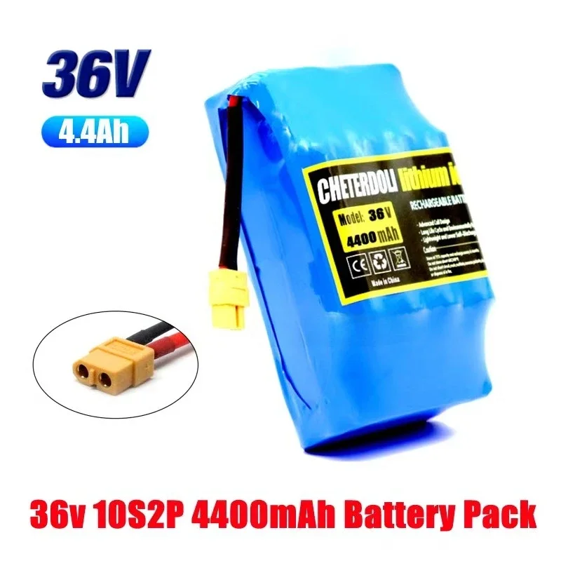 18650 Balance Car Battery Pack 36V 4.4Ah 10S2P Rechargeable Lithium Ion Battery Two Wheel Drifting Twisting Car