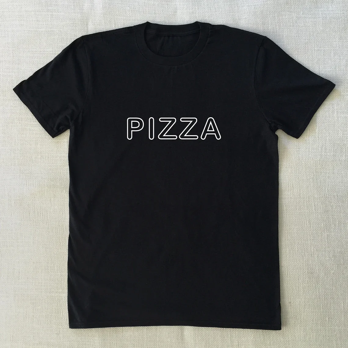 Skuggnas Pizza T-Shirt Teen Punk Funny Food t shirt Short Sleeved Fashion Tumblr Cotton t shirts Drop Shipping