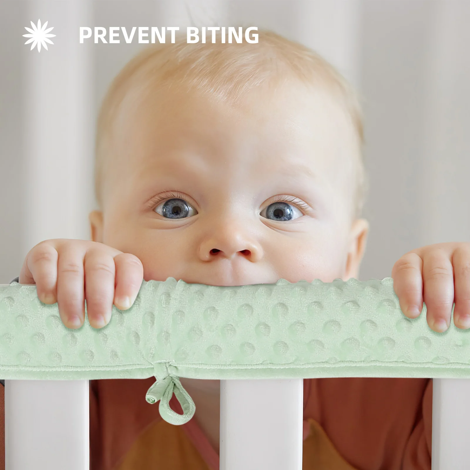 1 ensemble de protection de cadre de lit de bébé, couverture en coton doux Anti-allergie, protection de Rail, manchon de Rail de berceau, parc pour tout-petits, sécurité contre les collisions