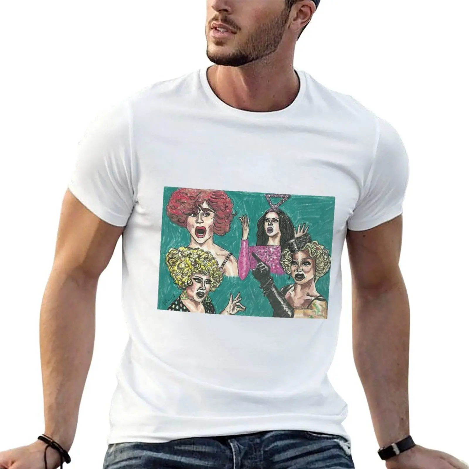 قمصان رجالي Imfurst Mimi قميص قطني جرافيك تي شيرت تي شيرت الجميع قمصان رجالية ناعمة تي جرافيك تي مقابل رجل من أجل