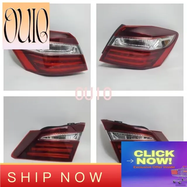For Honda Accord 9.5th Petrol Version 2016 2017 Car Rear Tail Light Brake Lights Reversing Lamp Cover Auto Taillight Assembly