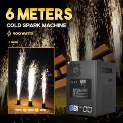 MOKA 6 Meters Cold Spark Machine 900w Remote DMX Control Cold Sparkler Fountain for Wedding Stage Show