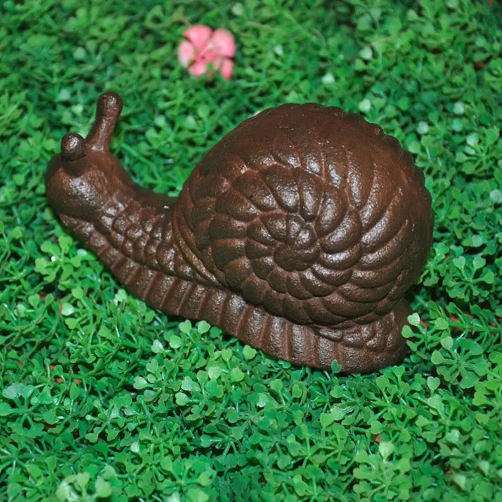 Iron Snail Ornaments Snail-shaped Layout Animal Decor Statue Simulation Room Artificial