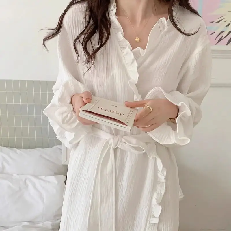 

Nightgowns Women's Clothing Homewear Spring Autumn Thin Comfortable Casual Stylish Versatile Wearable Simple Loose Large Size