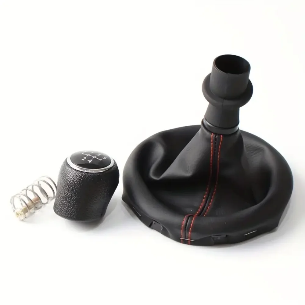 

1pc Car Leather Boot Shift Knob With Cover Set 6 Speed For Volkswagen Transport T5 T5.1 T6 GP 2003-2011 Car Accessories