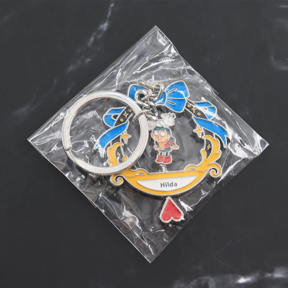 Hilda und Twig Bow Drehbarer Schlüsselanhänger Fantasy-Abenteuer Anime-Charakter Schlüsselring Niedlicher Rucksack-Dekorationsanhänger Geschenk – Detail 12