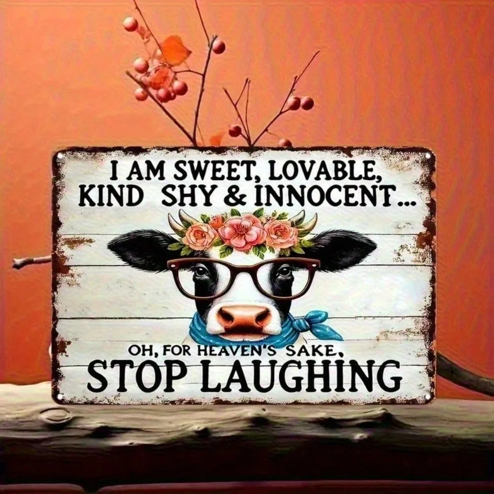 

✨ Ramadan 2026 & Valentines Art Deco Wall Decor ✨ Vintage Farmhouse Tin Sign - Retro Metal Rustic Art 8x12" for Home & Office Dé