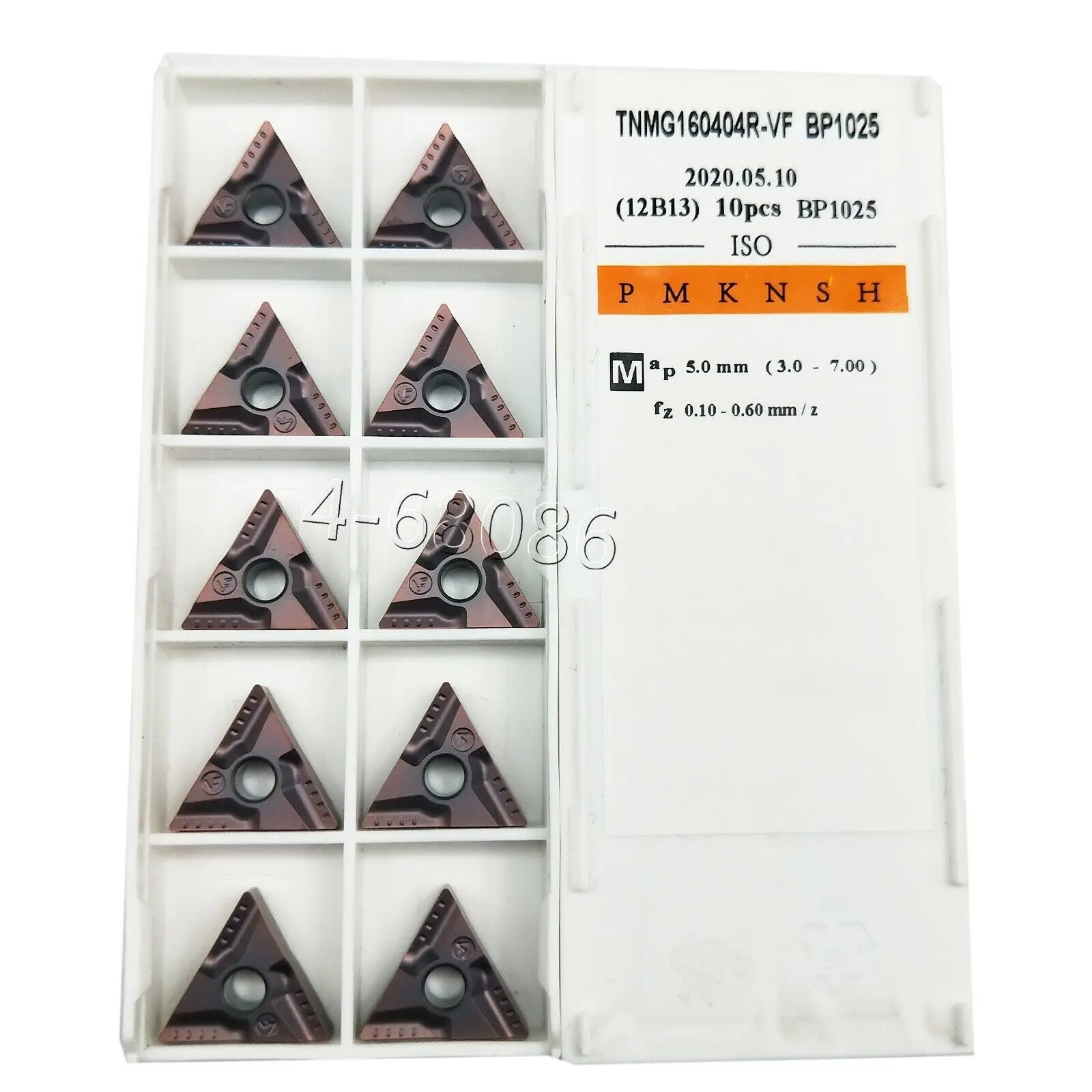 10 buah/5 buah TNMG160404R-VF TNMG331 sisipan bubut karbida sisipan putar untuk baja tahan karat