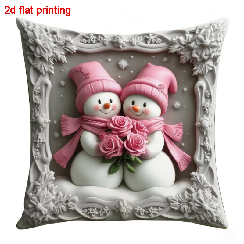 

4Pcs Christmas Pillow Cover Xmas Party Decoration 2025 Xmas Holiday Santa Claus Pillow Cover Navidad Natal New Year Gift 2026