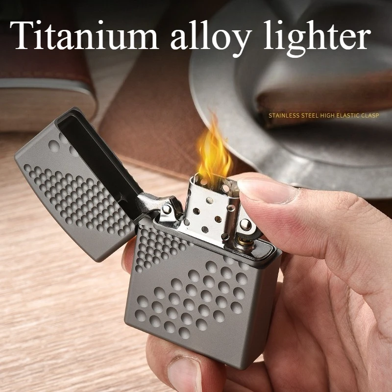 

New High-end Fashionable Titanium Alloy Lighter with High Aesthetic Value Creative High-end Personalized Lighter Gift