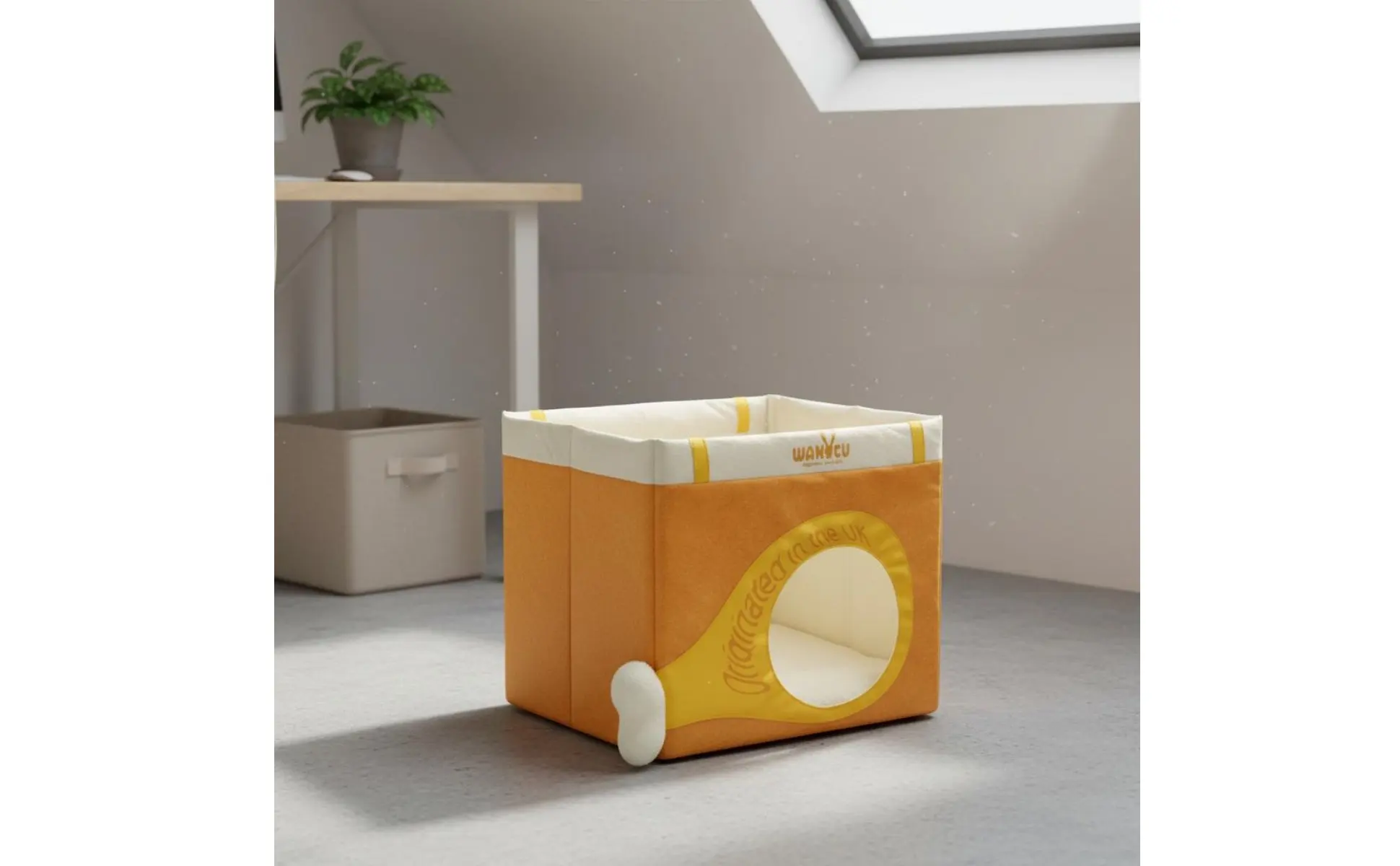 Paper Feline House Large Space Feline Scratch House Pet Furniture Lightweight Tear-Resistant for Indoor Paper Feline House Large Space Feline Scratch House Pet Furniture Lightweight Tear-Resistant for Indoor