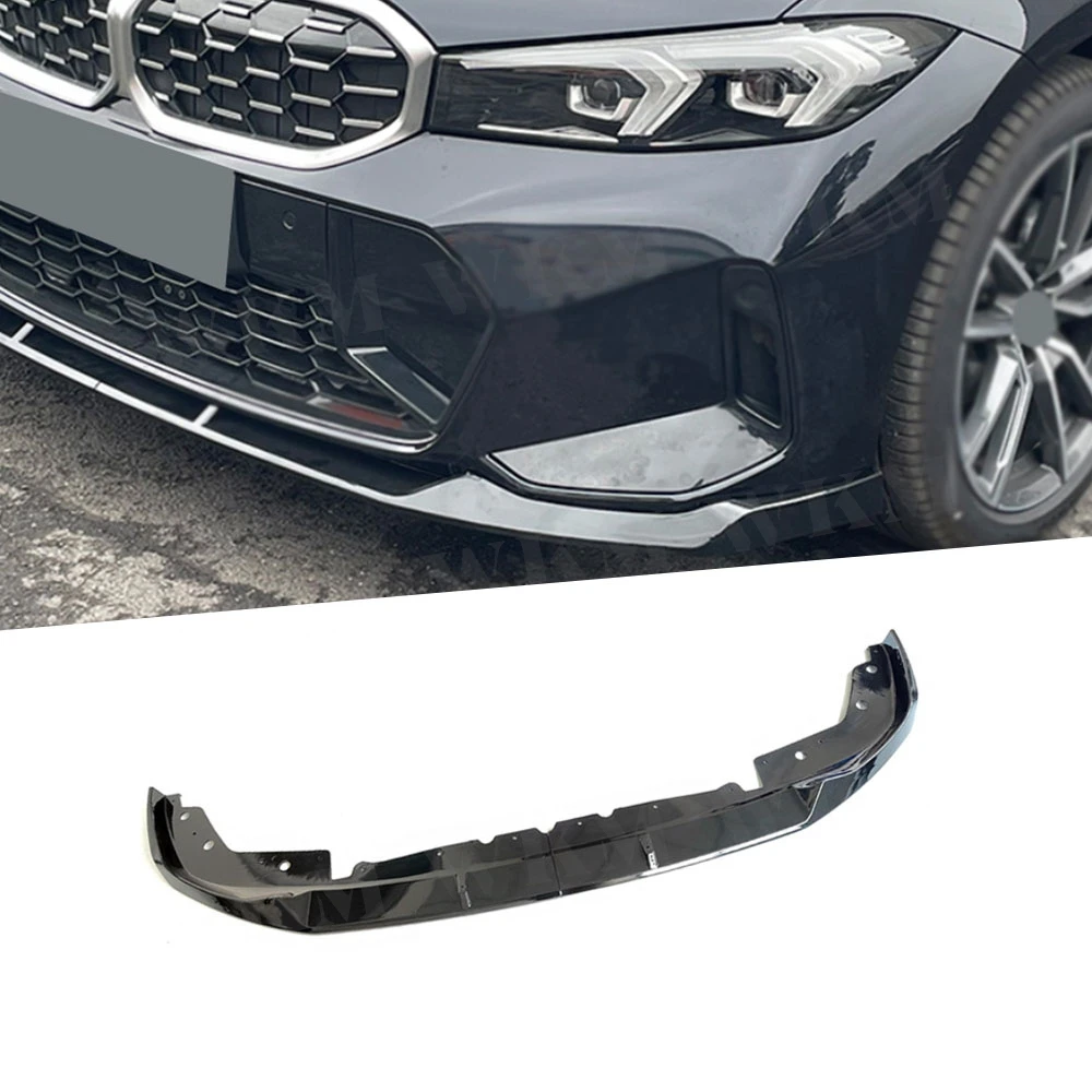 

ABS Gloss Black Front Lip Spoiler For BMW 3 Series G20 G28 Lci 2023+Sport Front Bumper Lip Splitter Diffuser Cover Guard Bodykit