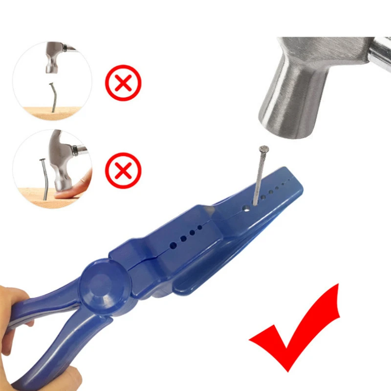 New Design Nail Driving Auxiliary Clamping Tool with Staggered Safety Hammer Guard for One-Hit-One-Nail Fixation
