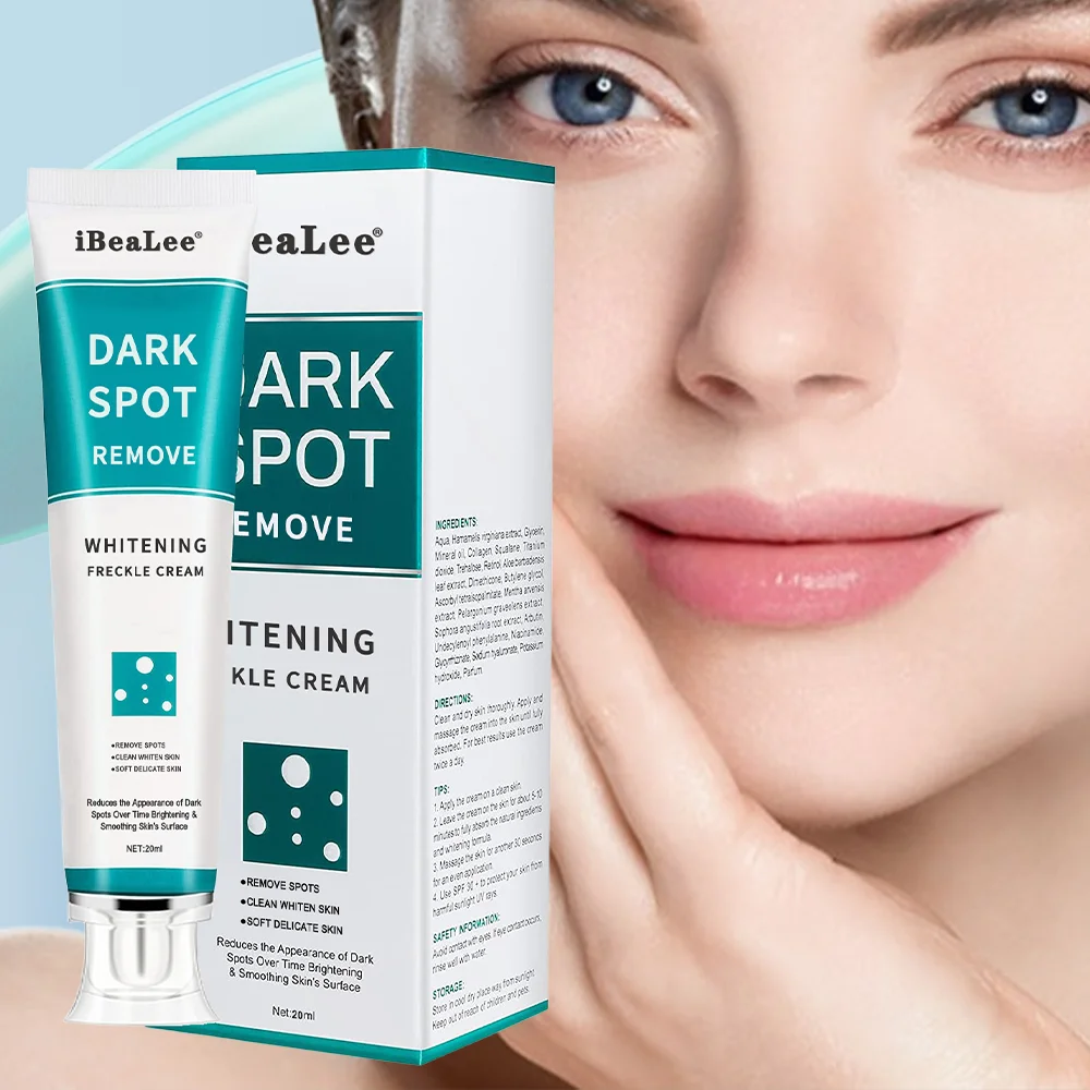 Crema blanqueadora para pecas, crema para eliminar manchas oscuras, crema antipecas y envejecimiento, decoloración, pigmentación, Melasma, suero iluminador para la piel, 20ml