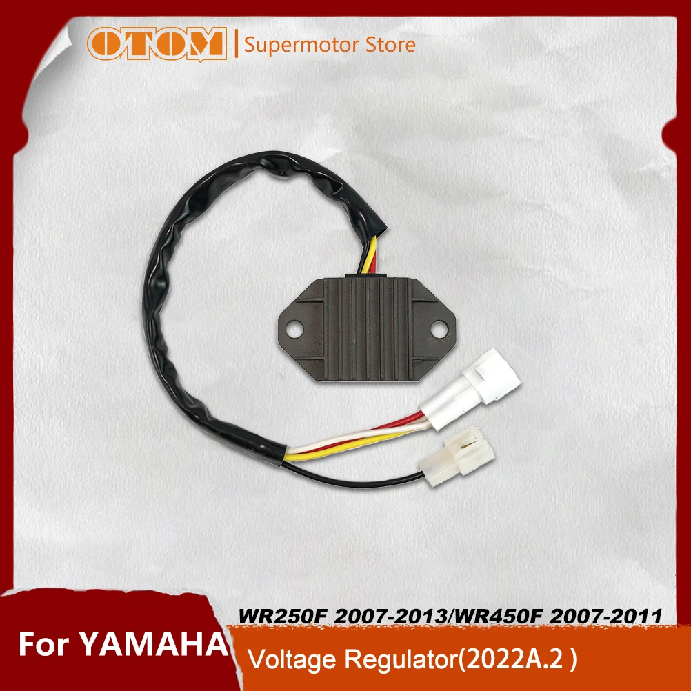 Motorcycle Accessories Voltage Regulator 2022A.2 350mm Cable 14.5±0.5V For YAMAHA WR250F 2007-2013 WR450F 2007-2011 Dirt Bike