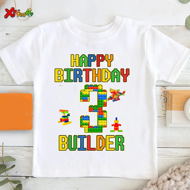 

Girl Birthday T Shirt Party Short Sleeve Shirt Babies Girls T-Shirt Hoodies Kids Clothes Children Birthday Party Outfit Clothing