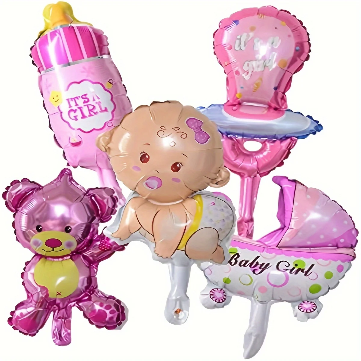 Jongens Meisjes Babyfopspenen Baby Volle Maan Leuke Cartoon Kleine Beer Folie Ballonnen Kit Babyshower Verjaardagsfeestje Decoratie Geschenken