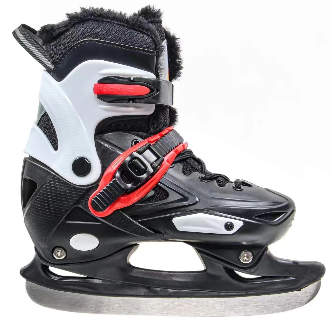 Warm Hard Shell Ice Knife Shoes, Stainless Steel, Adjustable Heat Level, Adult Inline Speed Skating, Real Ice Blade Sneakers