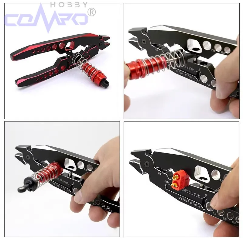 

1 Pc Metal Shock Absorber Pliers Ball Nose Pliers Clip for 1/10 SCX10 TRX4 RC Car Upgrade Practical Assembly Disassembly Tool