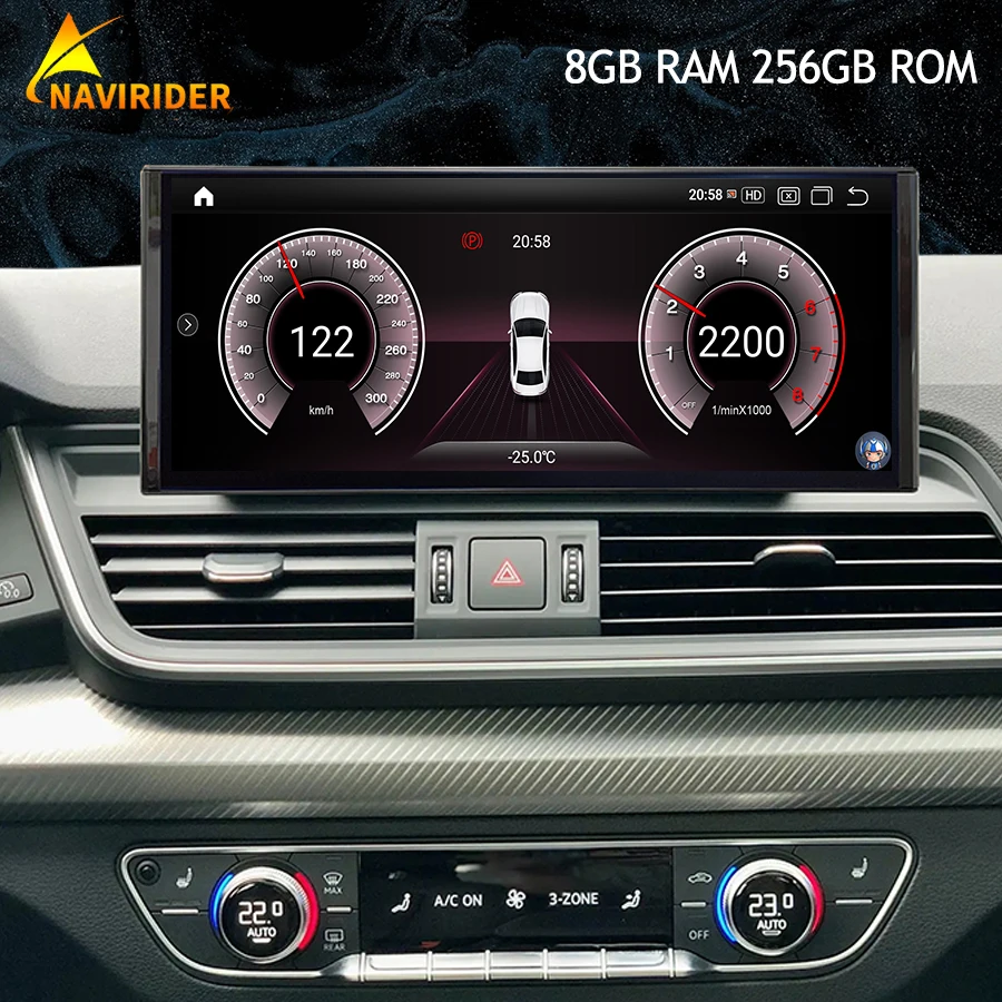 

12.3Inch 1920*720 Android 13 Qled Screen For AUDI Q5 2018-2020 Car Radio Multimedia Video Player Stereo GPS CarPlay Head Unit