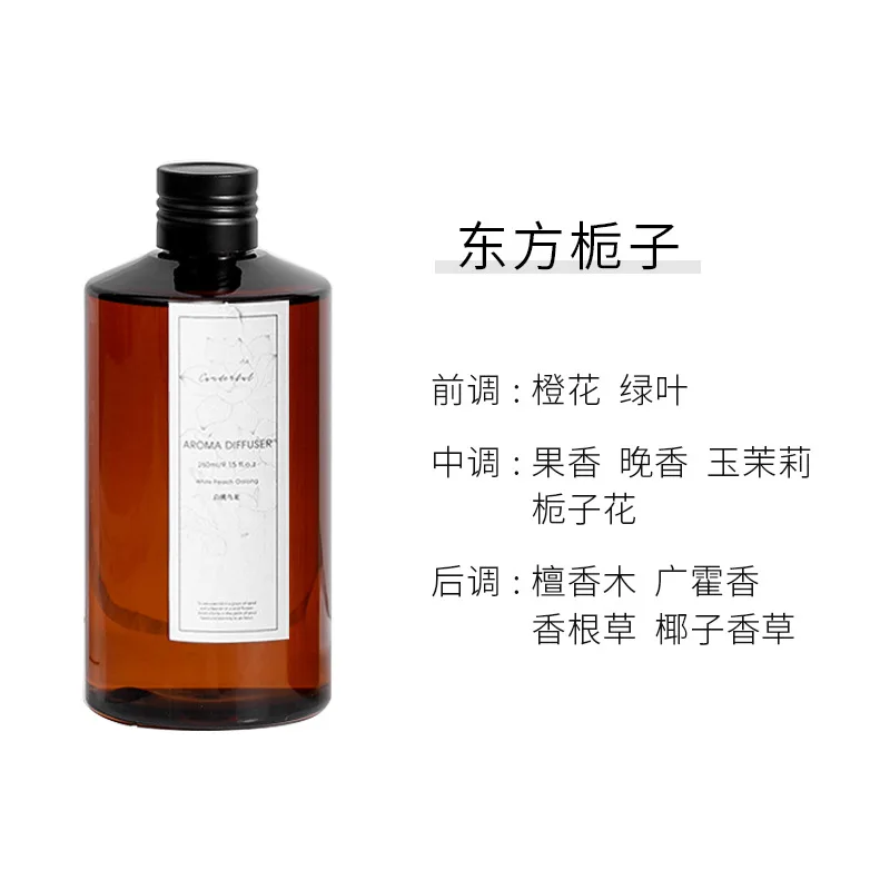 260ml Vloeibare Navulvloeistof voor Rietdiffuser, Huisgeur Essentiële Olie voor Slaapkamer, Woonkamer, Aroma Supplement