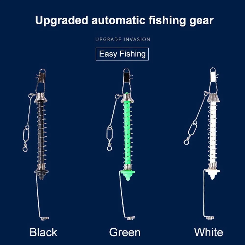 Fishhook Bait Stainless Steel Spring Fish Lure Accessories Fishing Accessories Ejection Catapult Automatic Fishing Hook