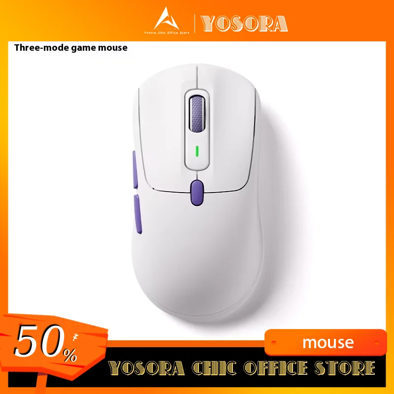 Akko Pulse 01 Mouse Wirless Dual 8k Nordic Chip Esports Gaming Mouse 500mah 30000DPI Paw3950 Pc Accessories Customized For Gamer