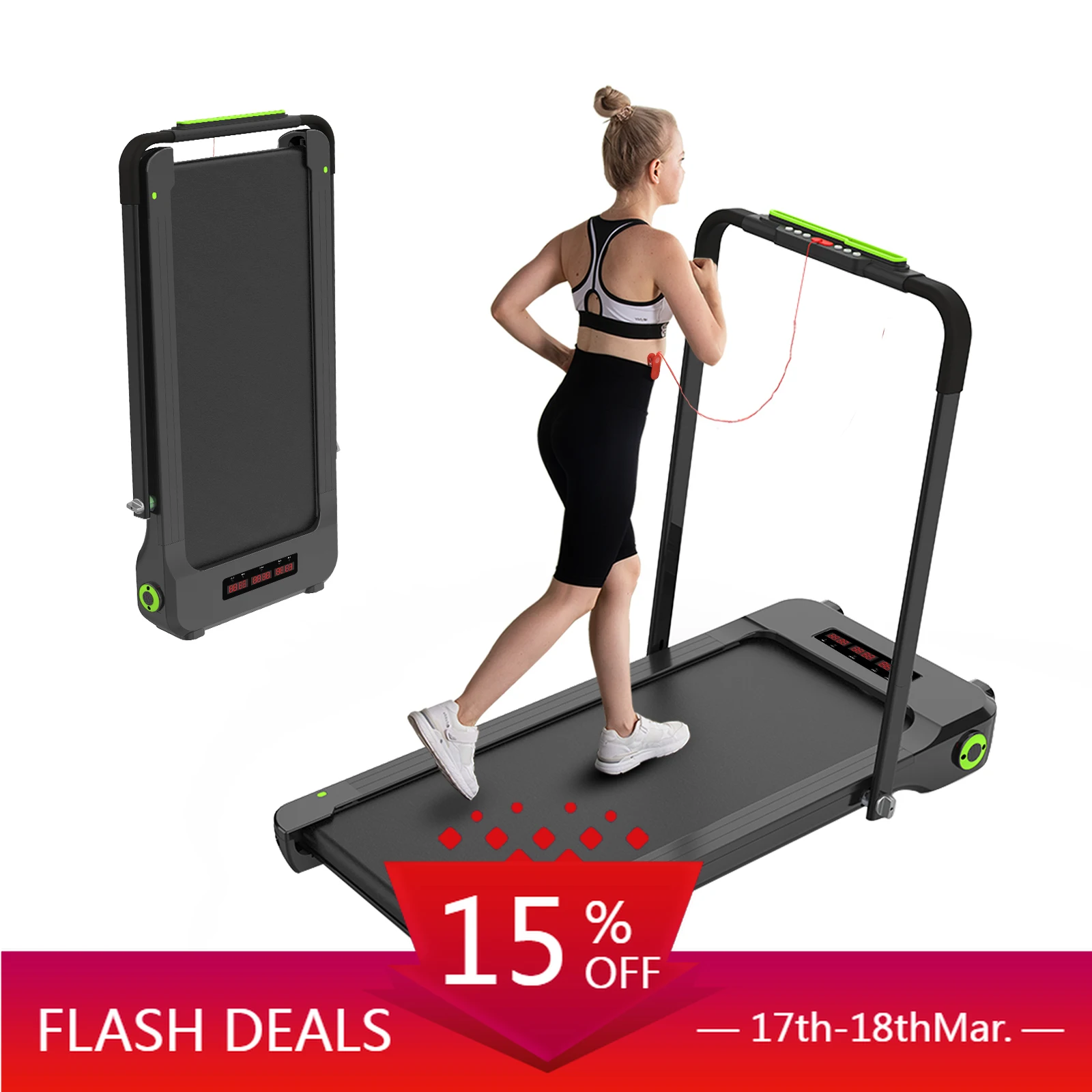 

STLF Factory Wholesale Walking Pad Wide Running Belt Treadmills Indoor Exercise Equipment Home Use Electric 2.5HP Treadmill