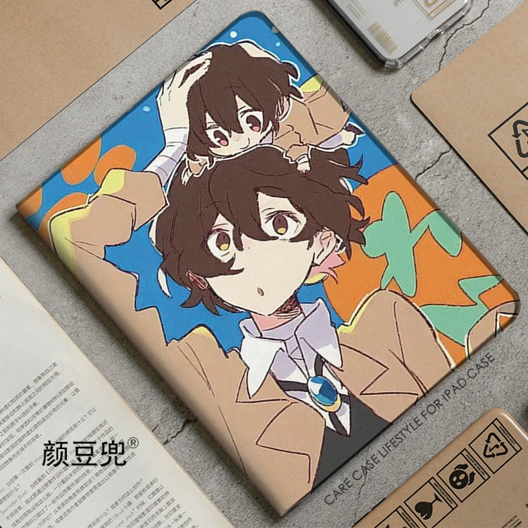 Bungo Stray Dogs Anime Dazai Osamu Case For iPad Air4 5 10.9 Mini 5 6 For Pro 12.9 11 Luxury Silicone iPad 10th Protective Shell