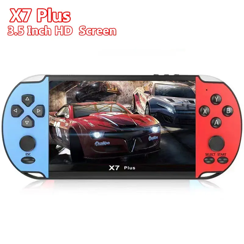 X7/X7 Plus Handheld Game Console Built-in 6000 Games 4.3/5.1 Inch Portable Video Game Console HD TV Output Arcade Game Players