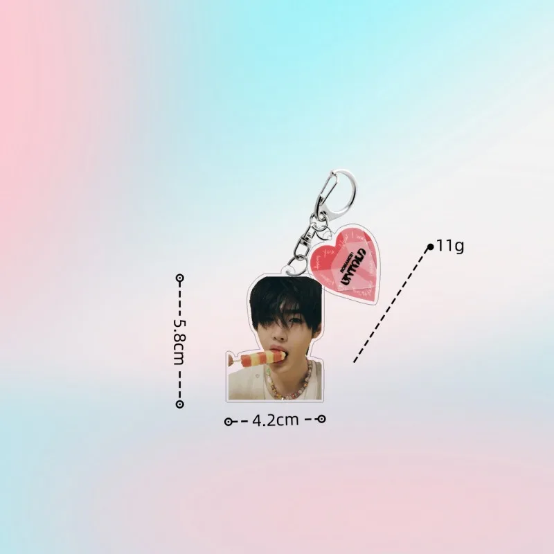 Jungwon Heeseung Jay Jake Niki Sunoo Sunghoon Popular Korean Idol Boy Group Peripheral Acrylic Keychain Cool Backpack Pendant