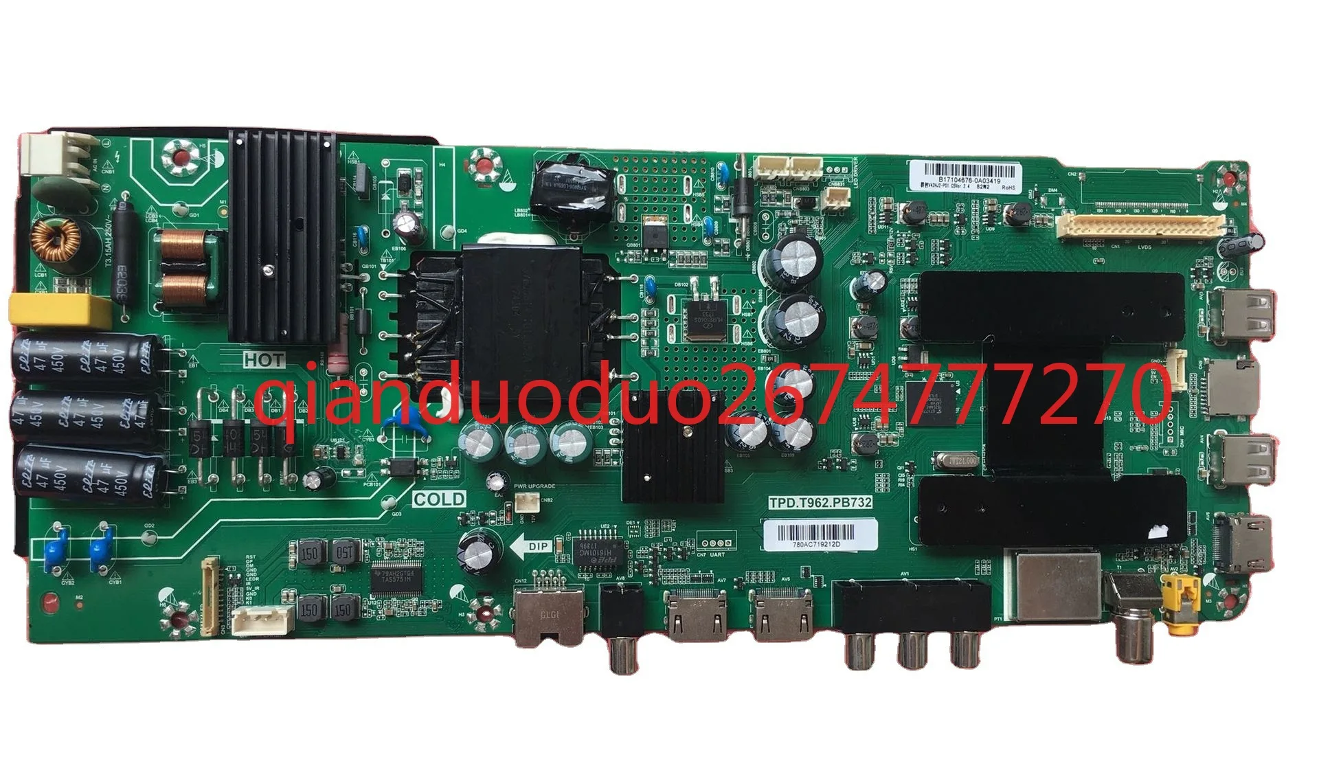 

LE43Z81G/42AL88A51/43A31/40AL88K51 основная плата TPD. Плата питания T962.PB732