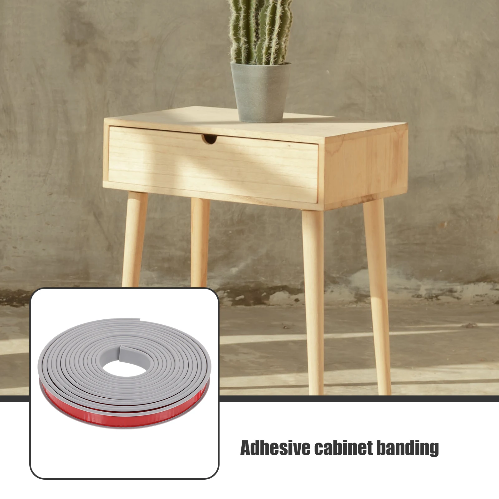 

5 Meters Self-Adhesive Edges Cabinet Veneer Edging Strip Furniture Restoration Wood Tape For Countertop Shelving Particle Board