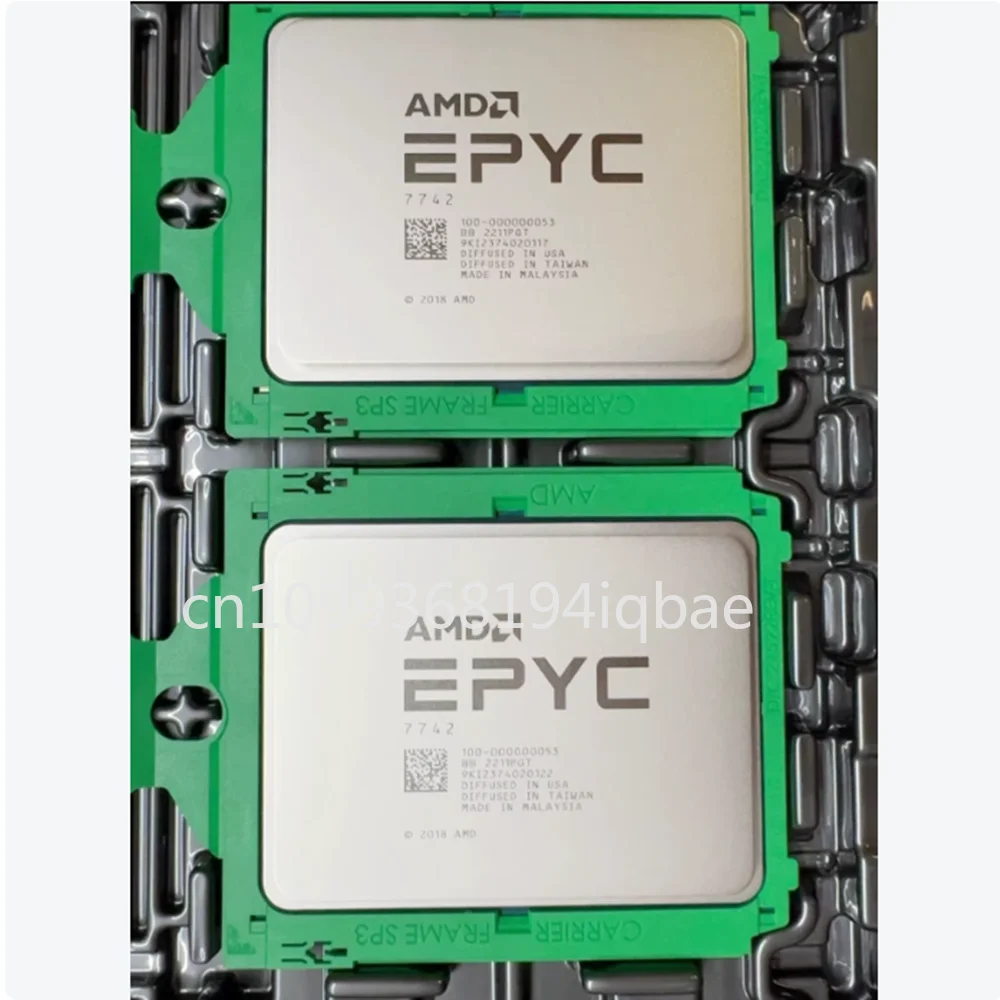 100% Test EPYC 7742 Official 2.25GHZ 64C/128T 256M Cache 225W 64-Cores 128-Threads SP3 Socket Work For Server Motherboard 1P/2P