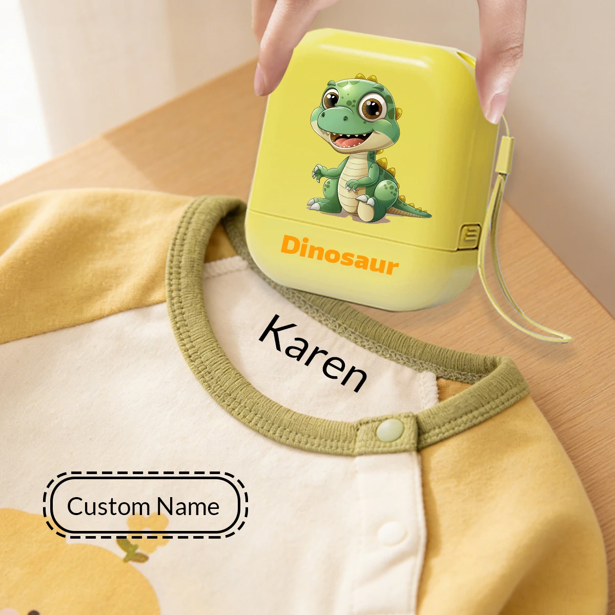Custom Name Stamp,Personalized Clothes Name Animal Stamp,Cartoon Pattern Signature Stamp,Customizable Stamps For Kids,Customize