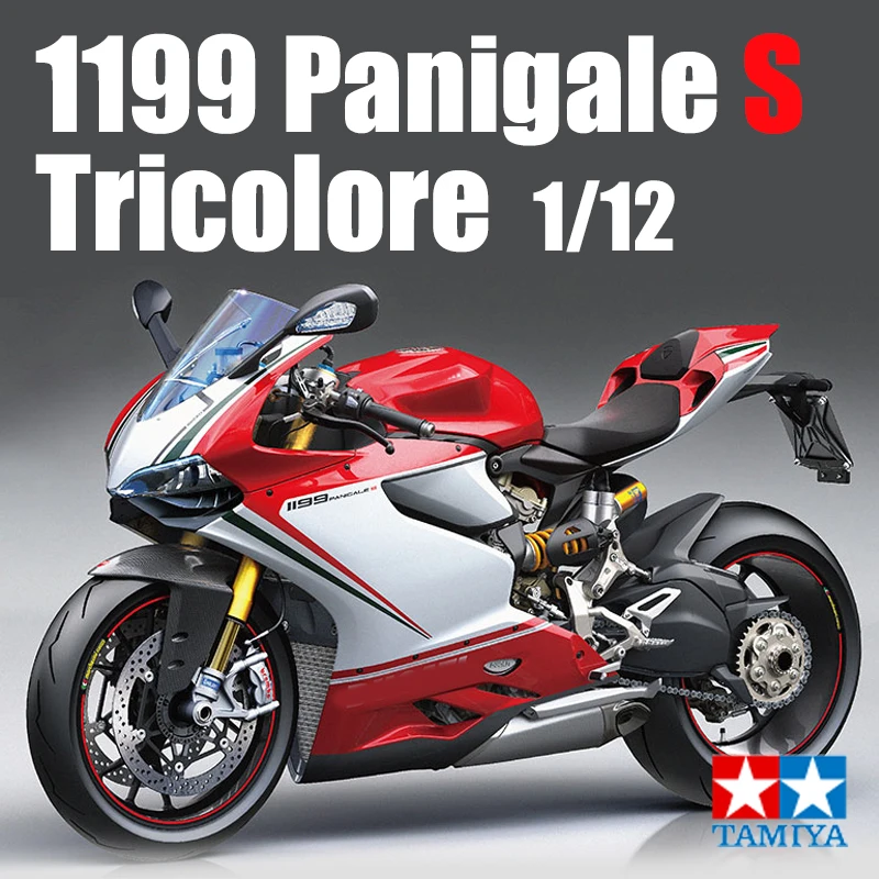 

TAMIYA Plastic assembled motorcycle proportional model kit 14132 1199 Panigale S Tricolore 1/12 Toy DIY Collection