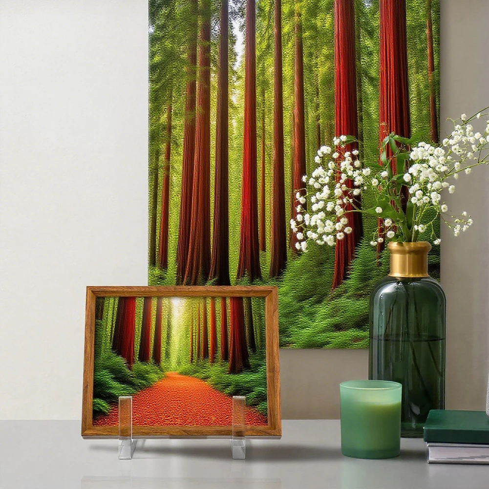 Elegant Transparent Clear Acrylic Plate Stands For Art Display And Home Decor For Providing A Stylish Backdrop