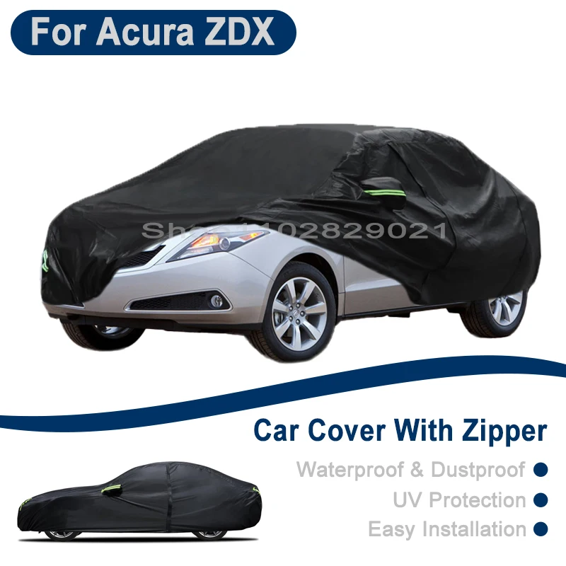 

Всепогодный чехол для автомобиля Acura ZDX - с боковой молнией, водонепроницаемый, пылезащитный, солнцезащитный