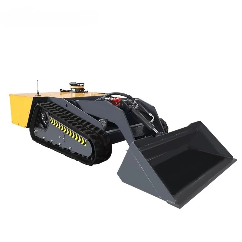 

New Remote Control Mini Slide Loader CE Approved Small Electric Tracked Skid Loader with Accessories
