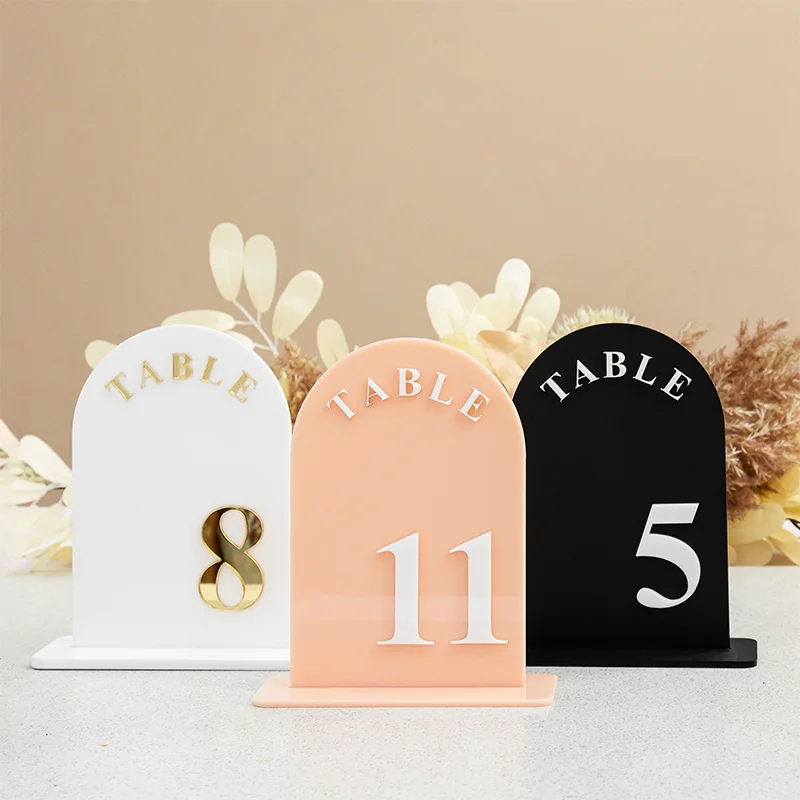 Arch Table Numbers Acrylic Table Numbers Wedding Table Sign Wedding Luxury Table Decor