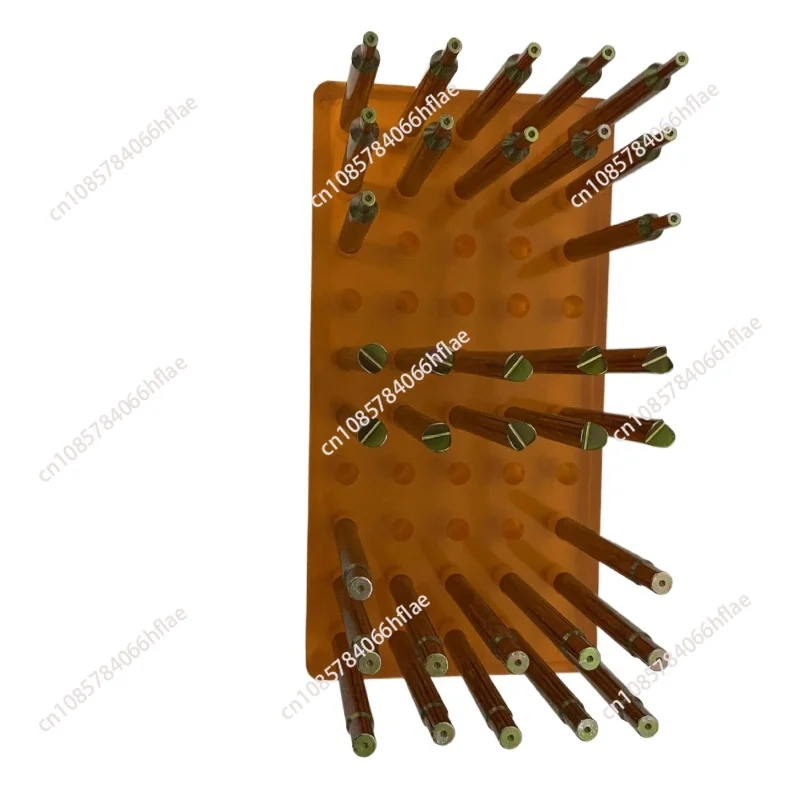 

34PCS High Precision Gem Dopsticks Set Diameter 6MM Length 65MM Gemstone Dop Stick with Storage Box Stone Faceting Grinding Tool