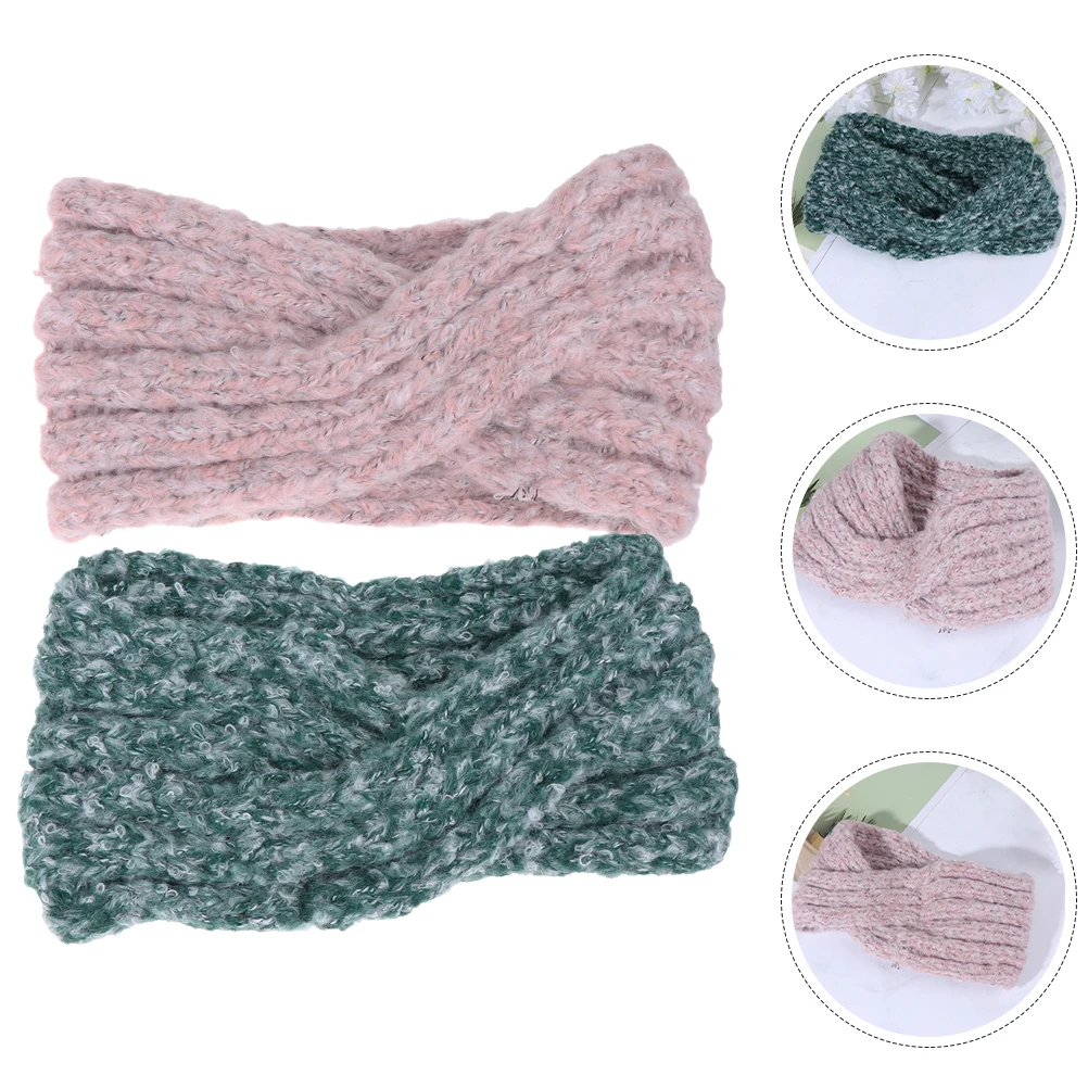 

Wide Headband Ear Warmer Hair Accessories Warmers Mohair Bow Knot Bandana