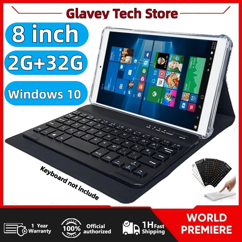 8인치 Q1 윈도우 10 태블릿 PC, 8GB RAM, 128GB ROM, 64비트 Z8350 CPU, X80 1.33GHz, 1280 x 800 IPS 화면, Wi-Fi, 쿼드 코어