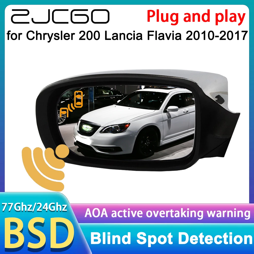 

for Chrysler 200 Lancia Flavia 2010-2017 Blind Spot Assist Monitoring Detection BSM BSA BSD System Plug & Play 77GHz Detector