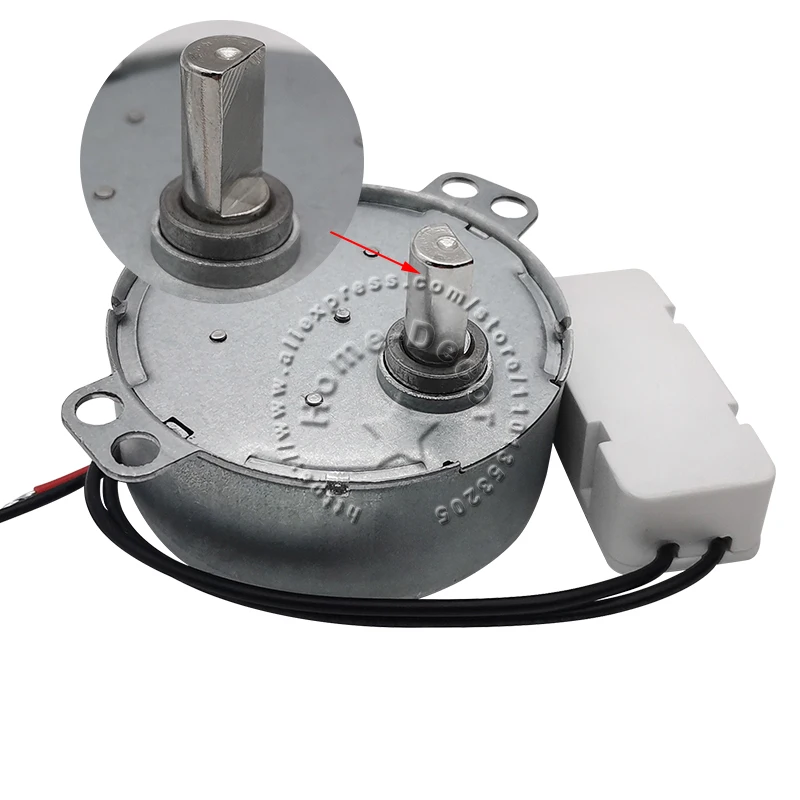 DC5V-24V Brushless Motor JS-50B Plastic Gear TYC-50 TYC49 TYJ50 50TYZ AC Synchronous Motor Low Speed for Display Stand Air Swing