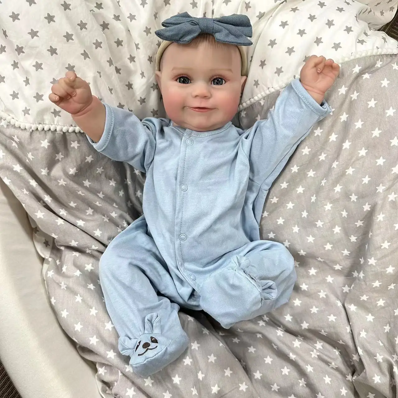 

Cokela 50cm/20inch Realistic Baby Reborn Doll 3D Skin Veins Visible Full body silicone bathable toy