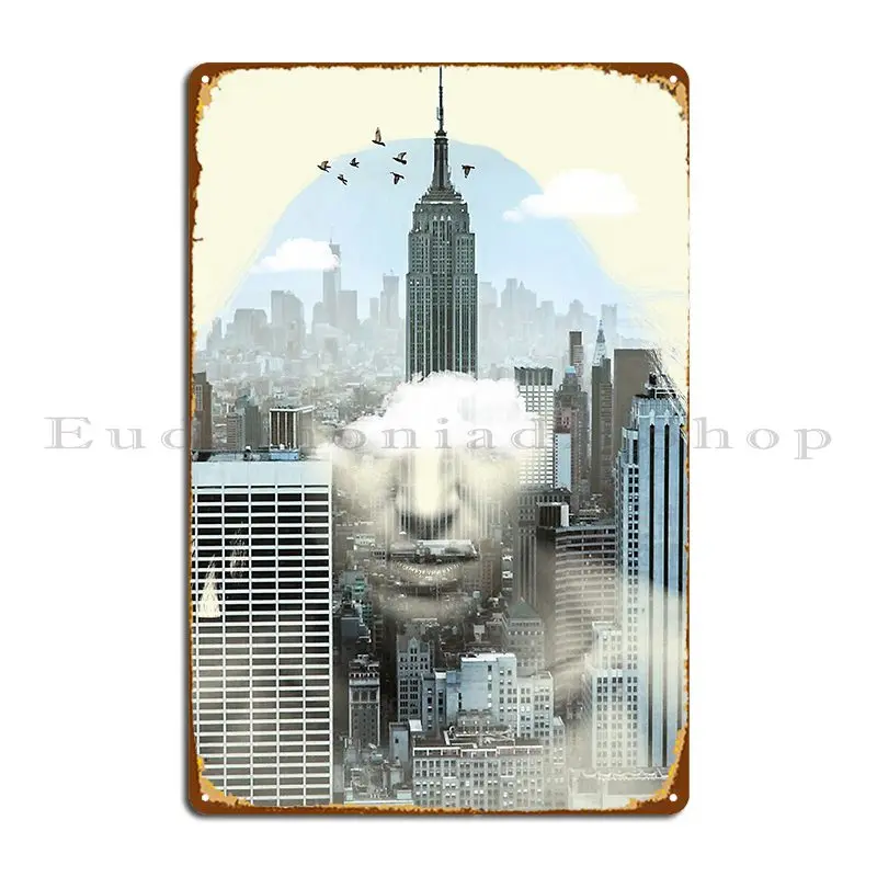 New York City Shift Metal Sign Home Wall Decor Custom Personalized Cinema Tin Sign Poster