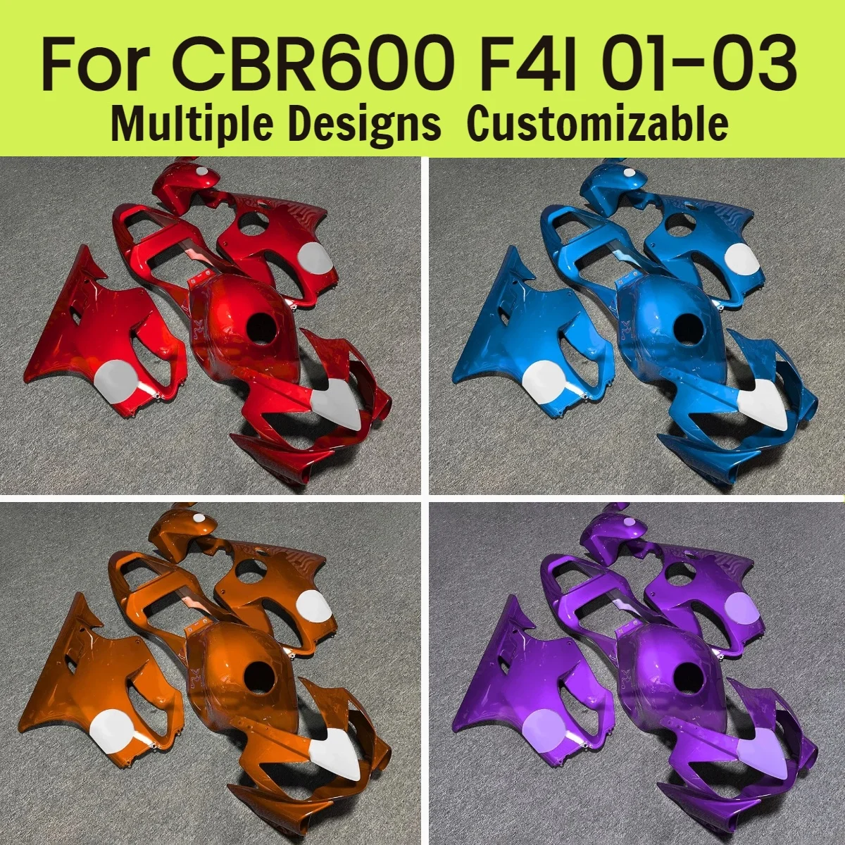 

Комплект обтекателей для мотоцикла Honda CBR600F4I 2001-2003 годов, аналог оригинальных, из АБС-пластика, литье под давлением