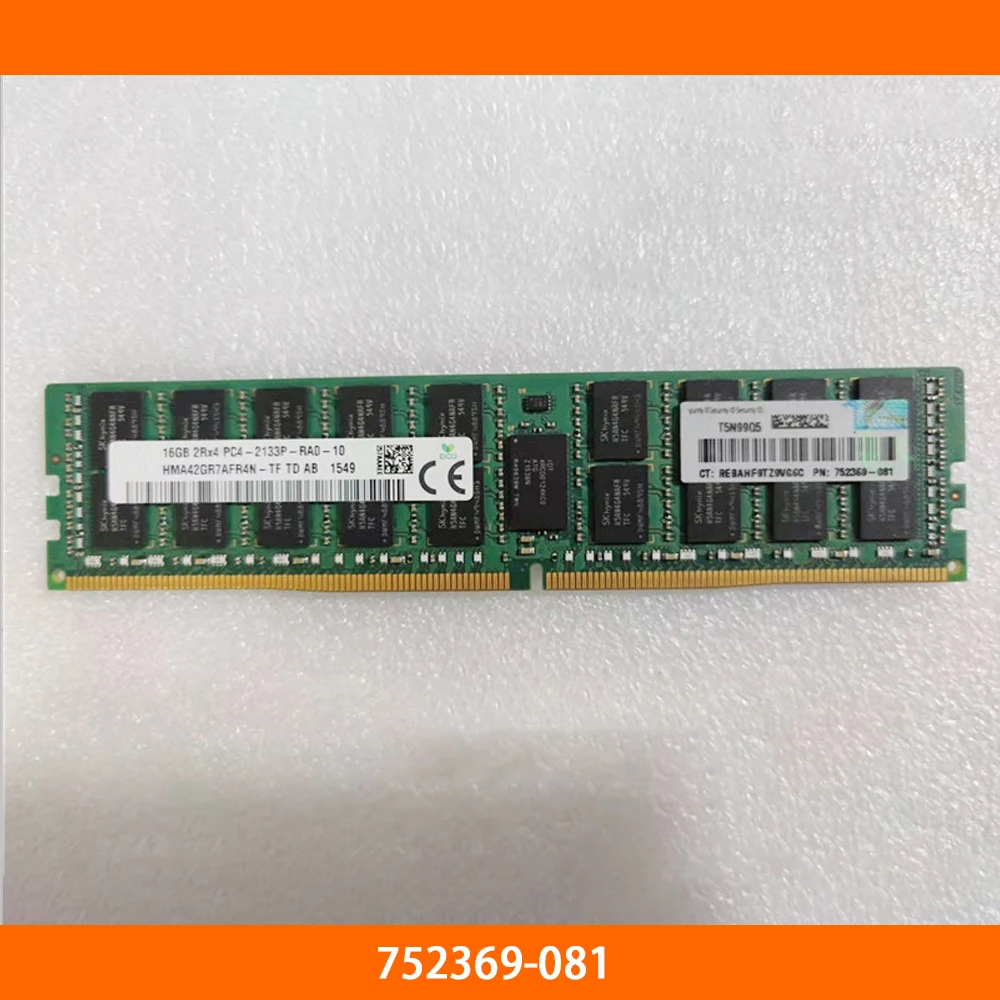 

1PCS Server Memory For HP 752369-081 DDR4 2133 16G 2400T ECC REG Fully Tested